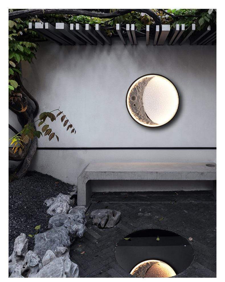 Crescent Moon Outdoor Wall Lamp Blackbrdstore