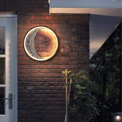 Crescent Moon Outdoor Wall Lamp Blackbrdstore