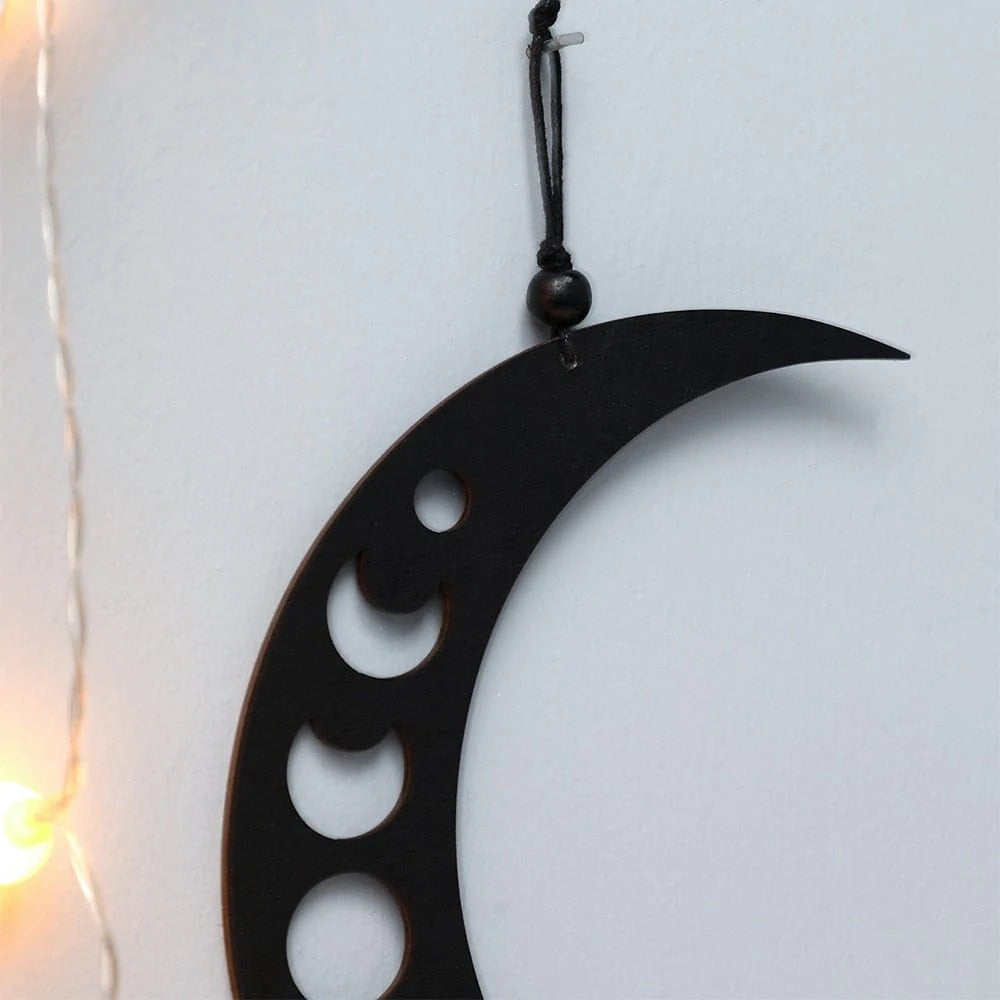 Crescent Moon Phase With Tassels Blackbrdstore