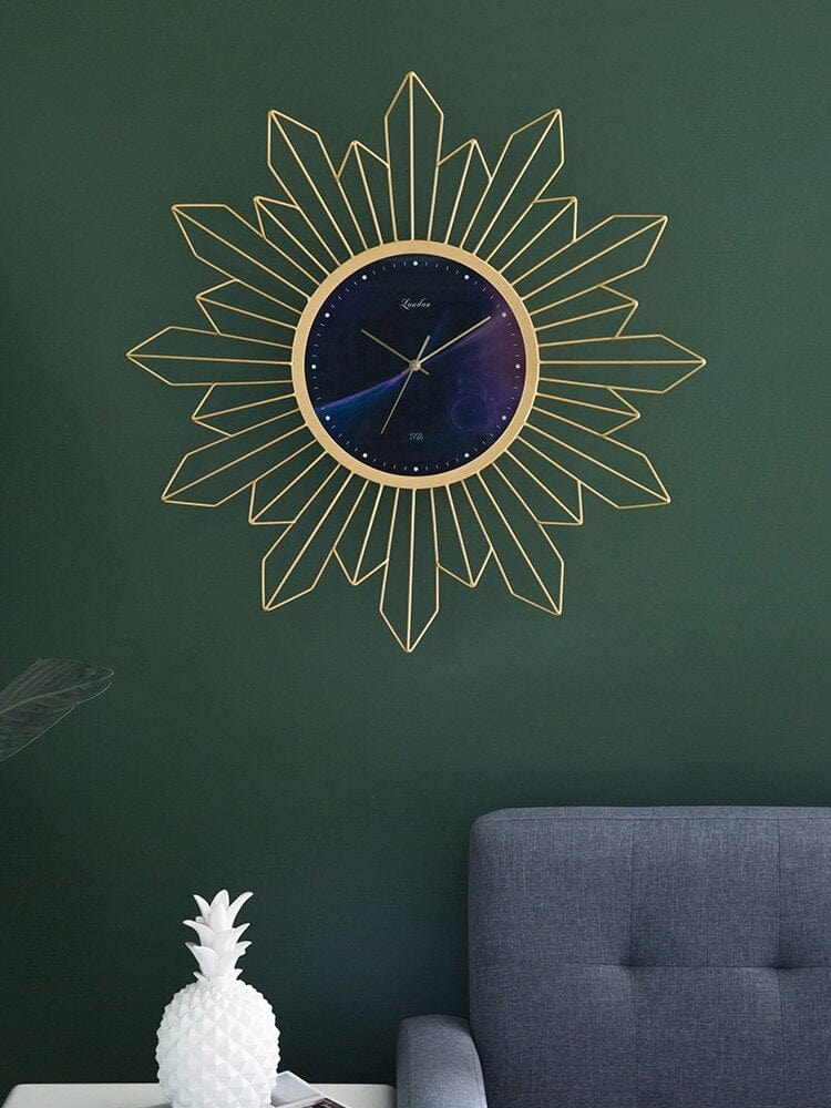 Crystalized Luxury Art Wall Clock Blackbrdstore