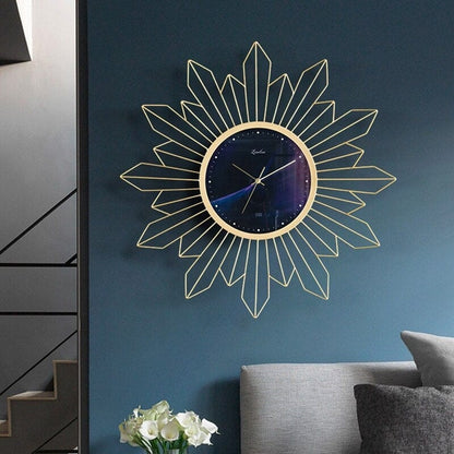 Crystalized Luxury Art Wall Clock Blackbrdstore