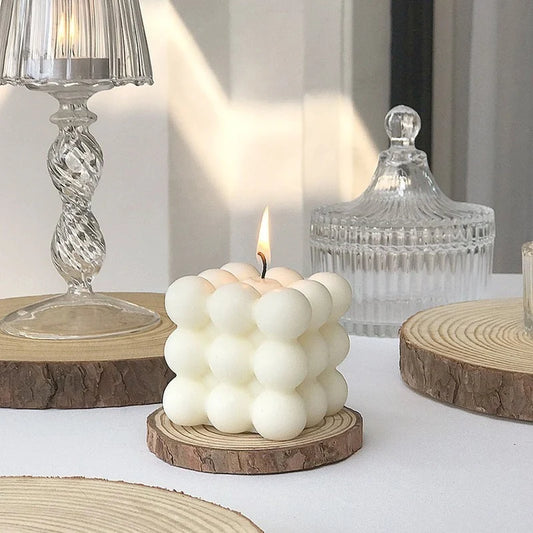 Cube Bubble Scented Candles Blackbrdstore
