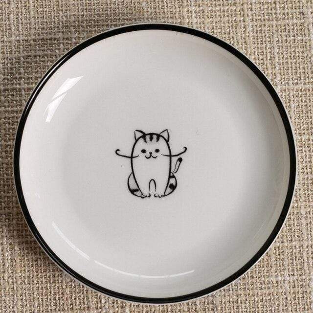 Cute Animals Plates 4pcs Set Blackbrdstore