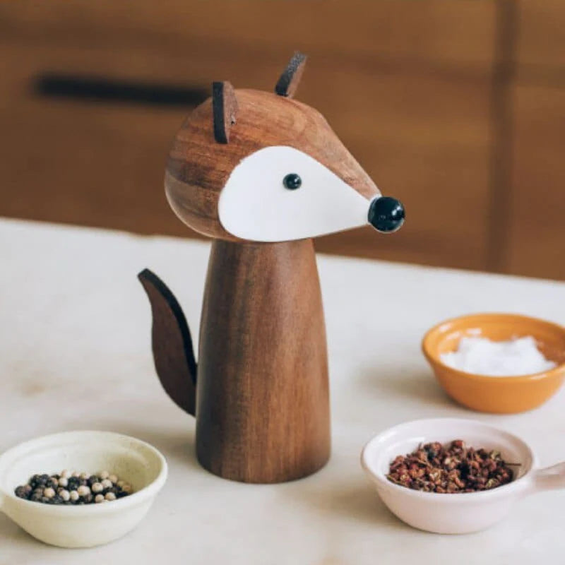 Cute Animals Salt And Pepper Mill Grinder Blackbrdstore