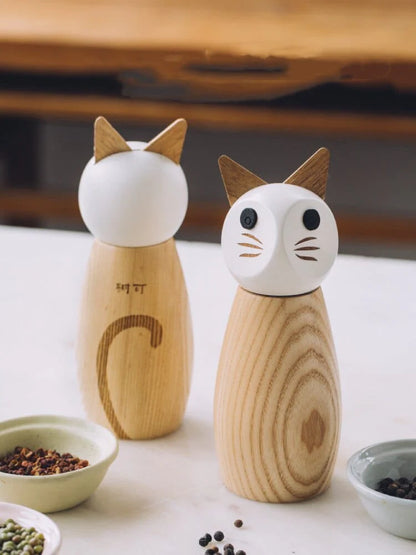 Cute Animals Salt And Pepper Mill Grinder Blackbrdstore