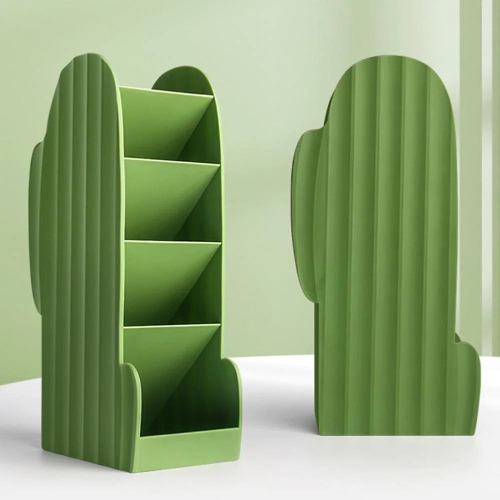 Cute Cactus Shaped Desktop Organizer Blackbrdstore