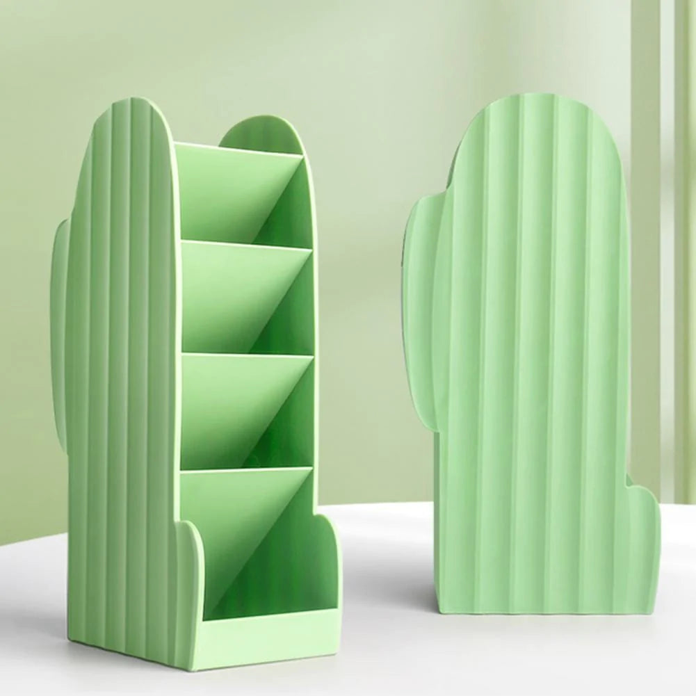 Cute Cactus Shaped Desktop Organizer Blackbrdstore