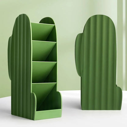 Cute Cactus Shaped Desktop Organizer Blackbrdstore