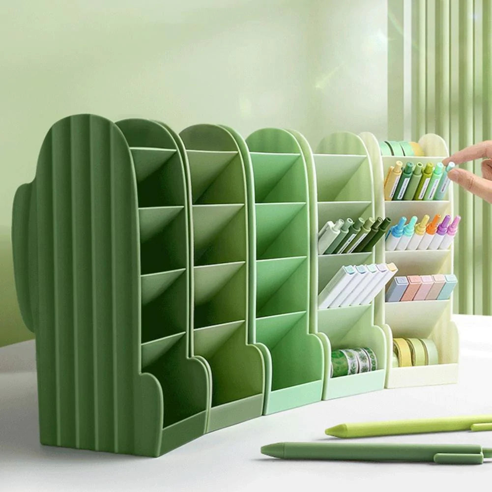 Cute Cactus Shaped Desktop Organizer Blackbrdstore