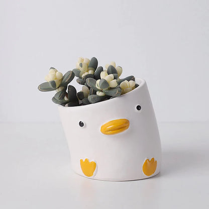 Cute Cartoon Animal Flower Pot Blackbrdstore