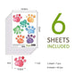 Cute Paws Wall sticker Blackbrdstore