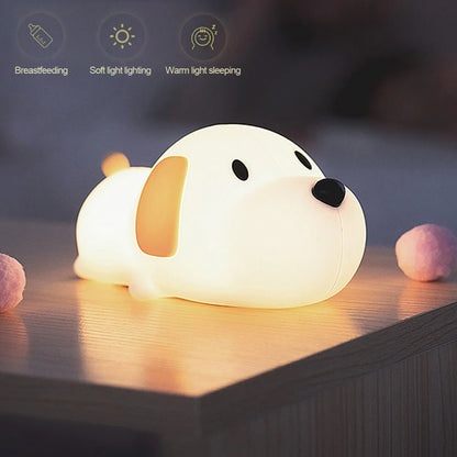 Cute Puppy LED Night Light Blackbrdstore