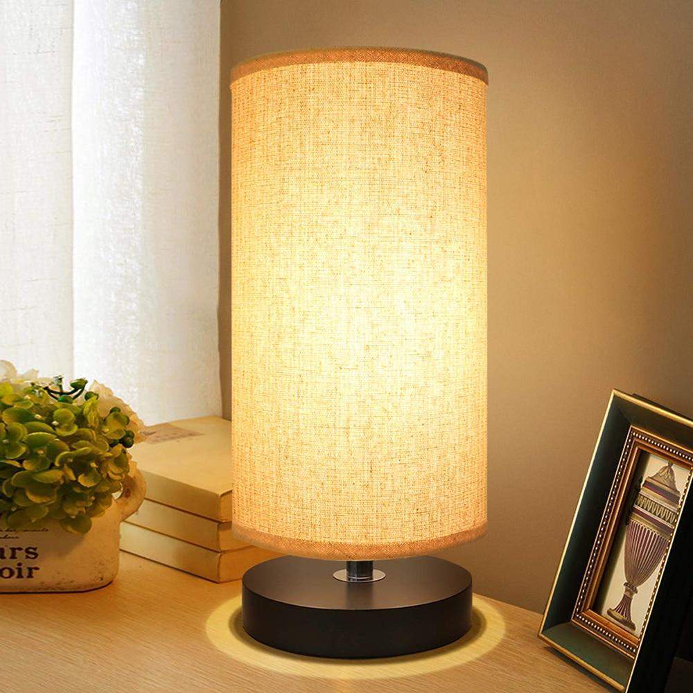 Cylidrical Bedside LED Lamp Blackbrdstore