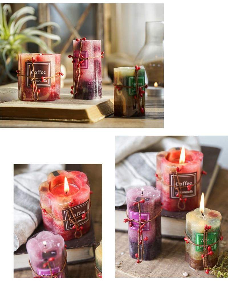 Cylindrical Scented Candles Blackbrdstore