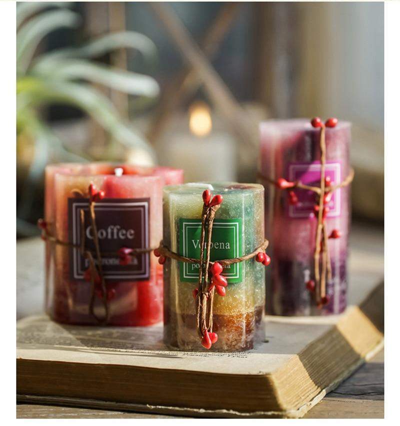 Cylindrical Scented Candles Blackbrdstore