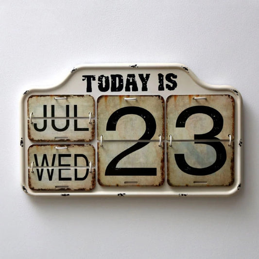 Antique Metal Perpetual Calendar