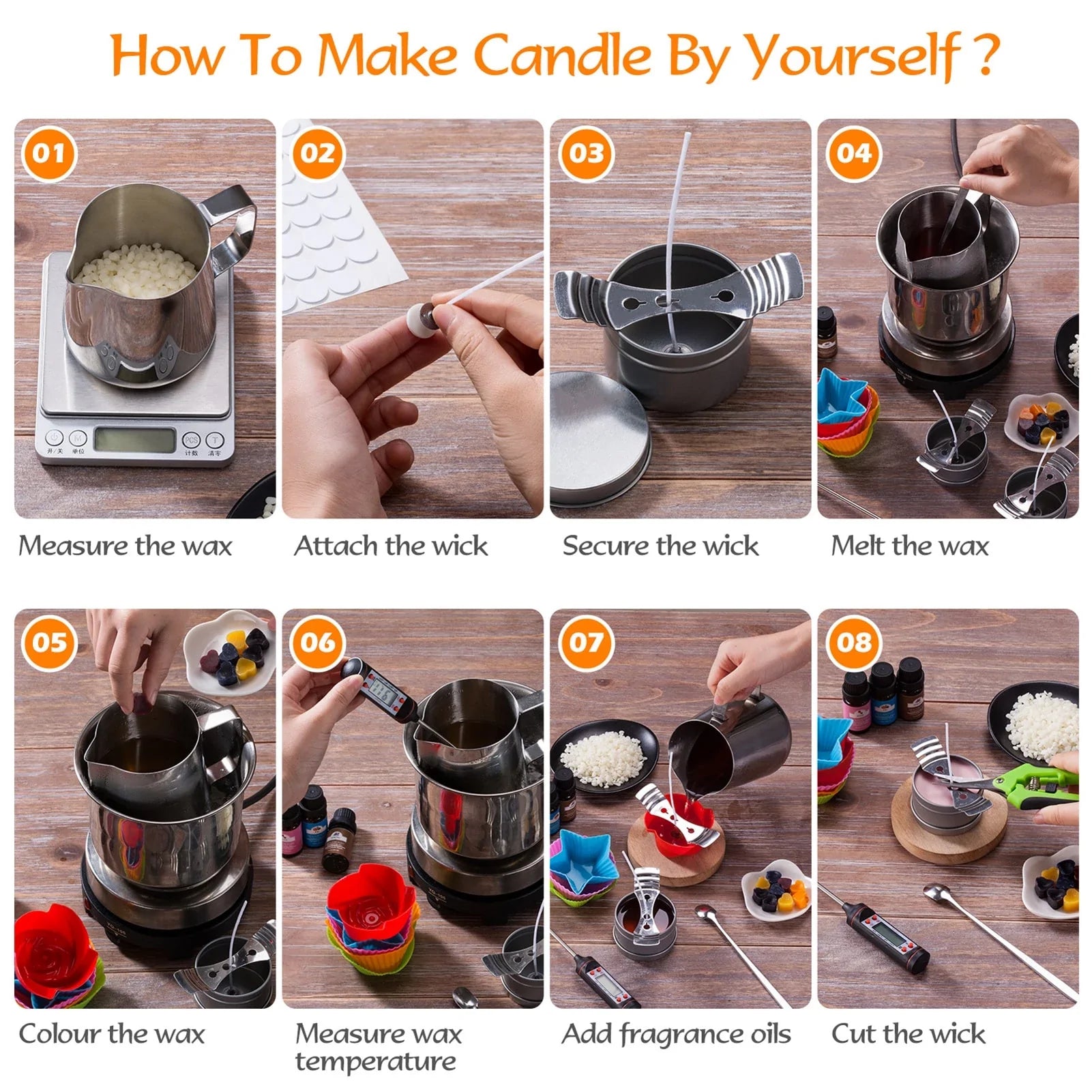 DIY Candle Making Kit Set Blackbrdstore