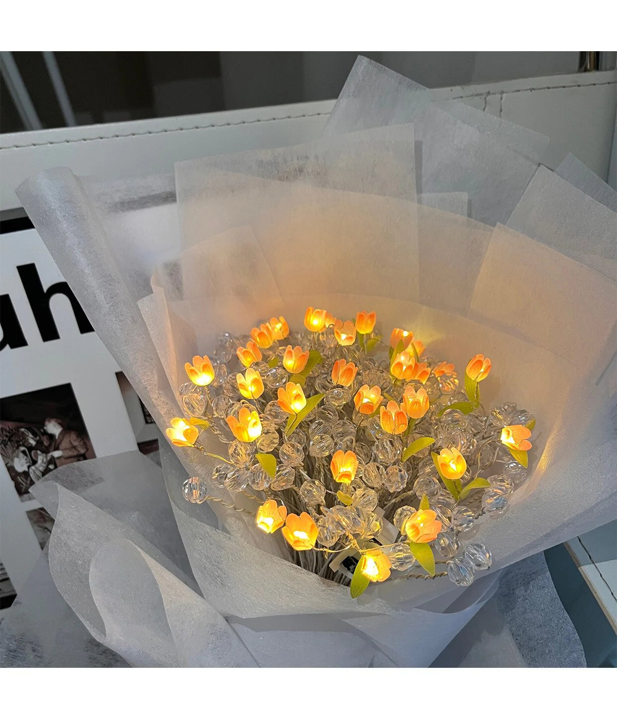 DIY LED Tulip Bouquet Blackbrdstore