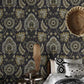 Damascus Bohemian Ethnic-Style Wallpaper Blackbrdstore