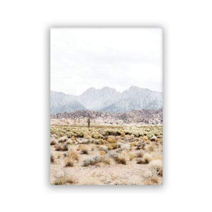 Desert Landscape Canvas Wall Art Blackbrdstore