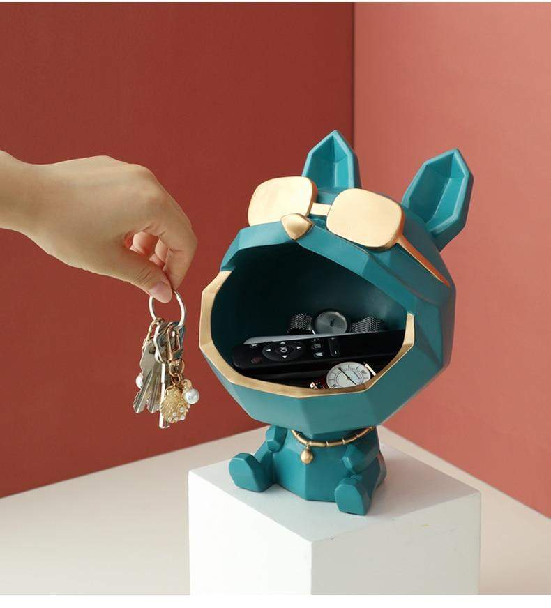 Dog Figurine Storage Box Blackbrdstore