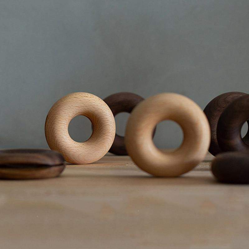 Donuts Wooden Sealing Clips Blackbrdstore