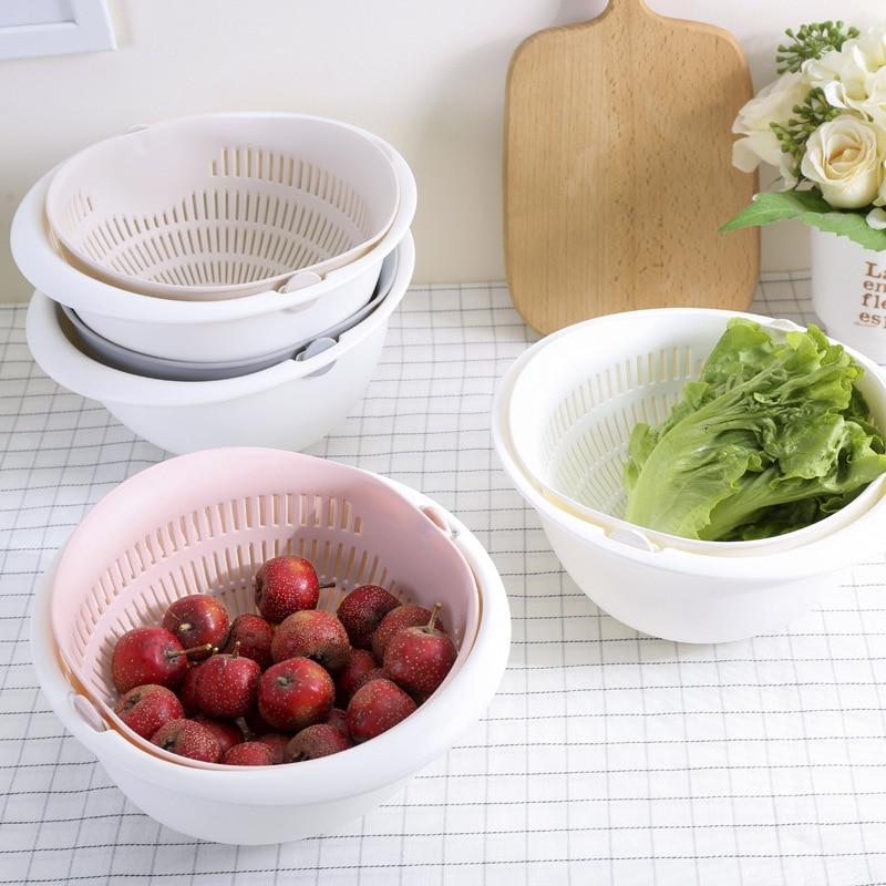 Double Drain Washing Basket Blackbrdstore