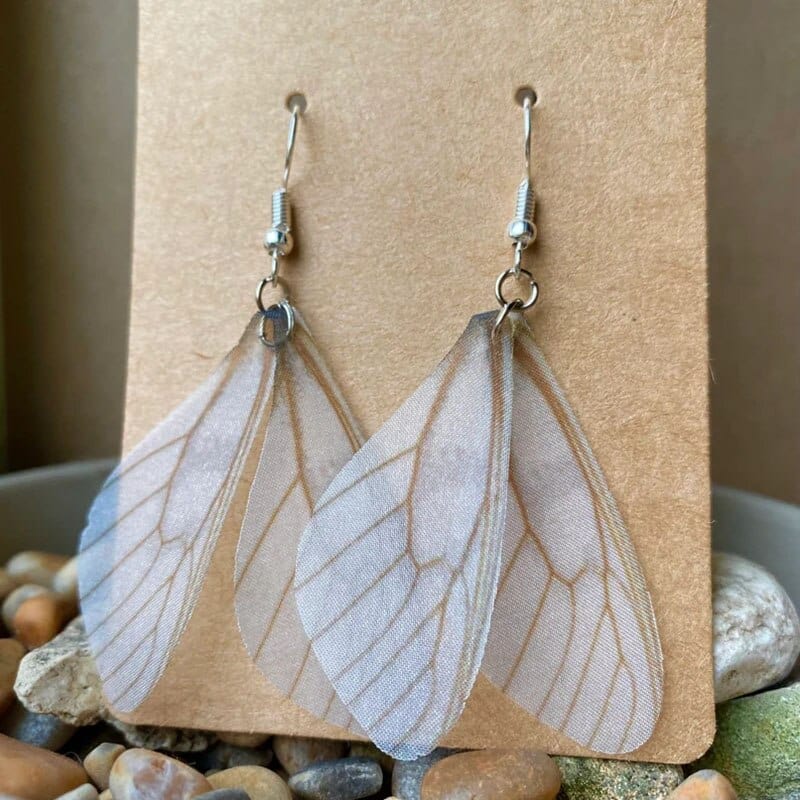 Dragonfly Wing Earrings Blackbrdstore