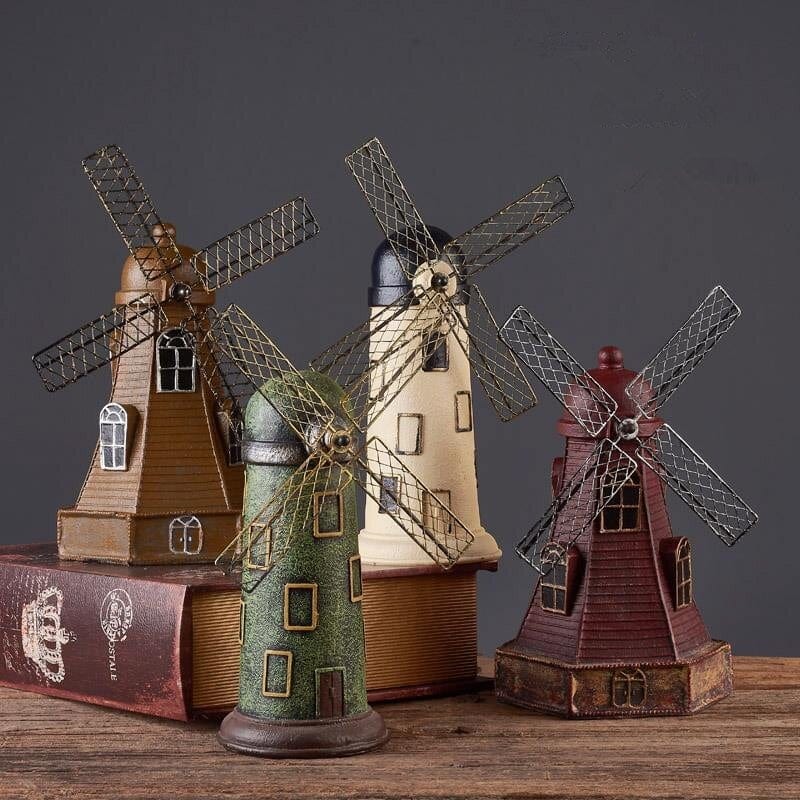 Dutch Windmill Decor Piggy Bank Blackbrdstore