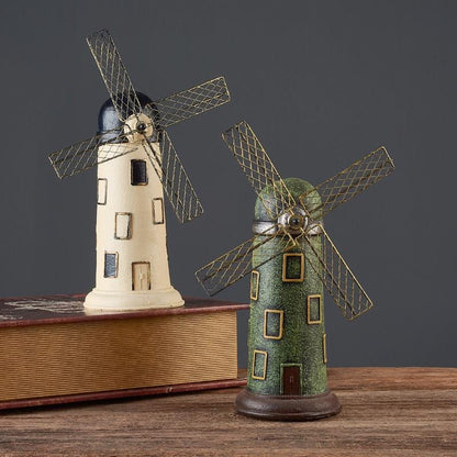 Dutch Windmill Decor Piggy Bank Blackbrdstore