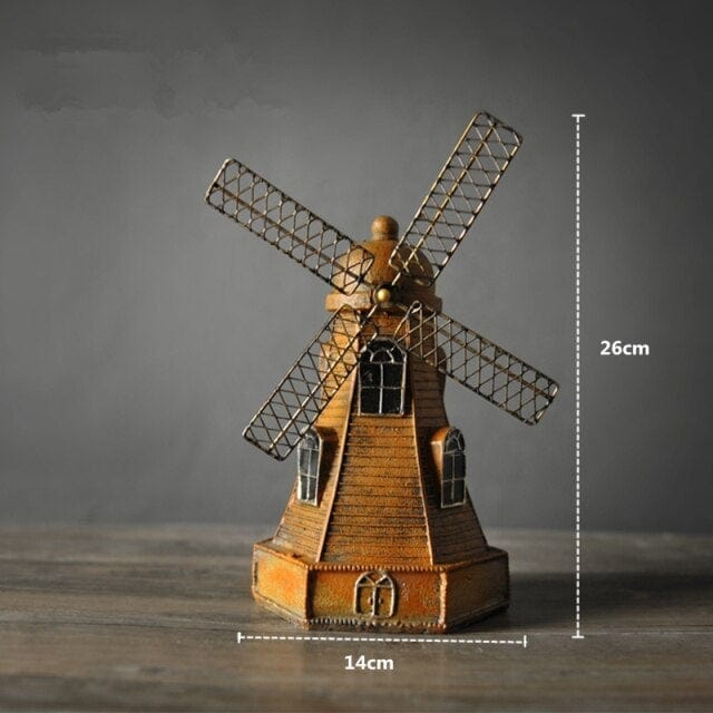 Dutch Windmill Decor Piggy Bank Blackbrdstore