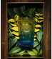 Embossed Multicolor Sunflower Glass Blackbrdstore