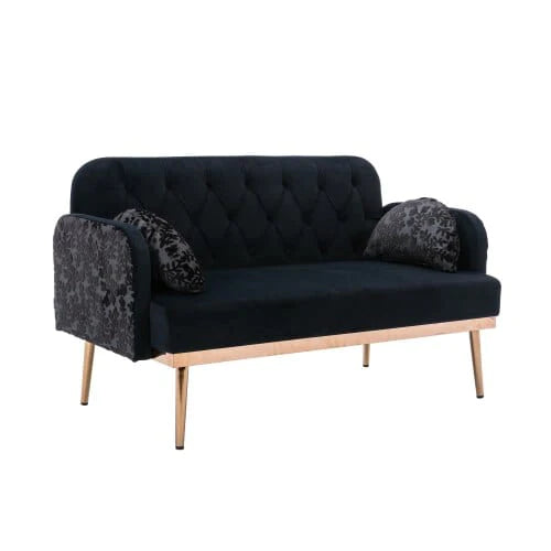 Emmerich Velvet Sofa Blackbrdstore