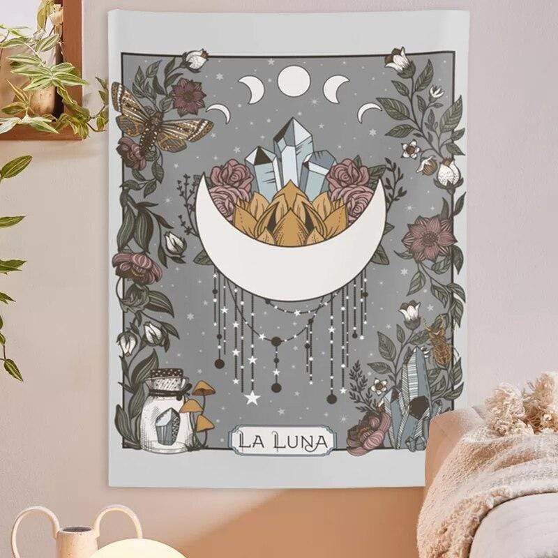 Enchanted Moon Energy Tapestry Blackbrdstore