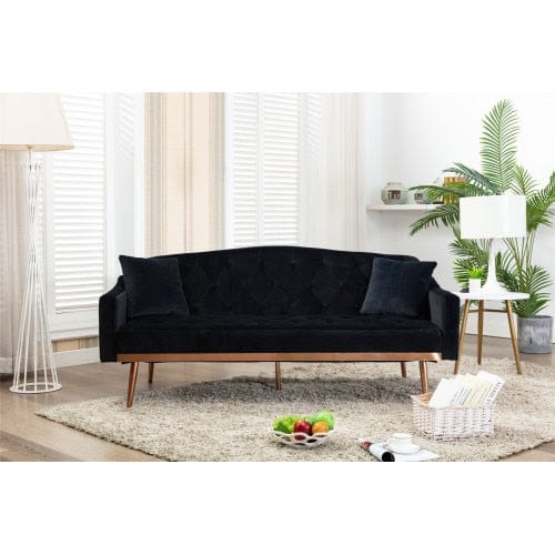 Etania Velvet Sofa Blackbrdstore