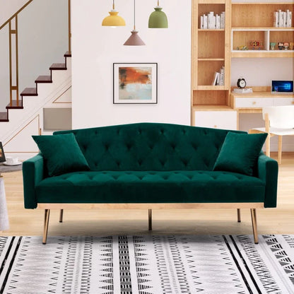 Etania Velvet Sofa Blackbrdstore