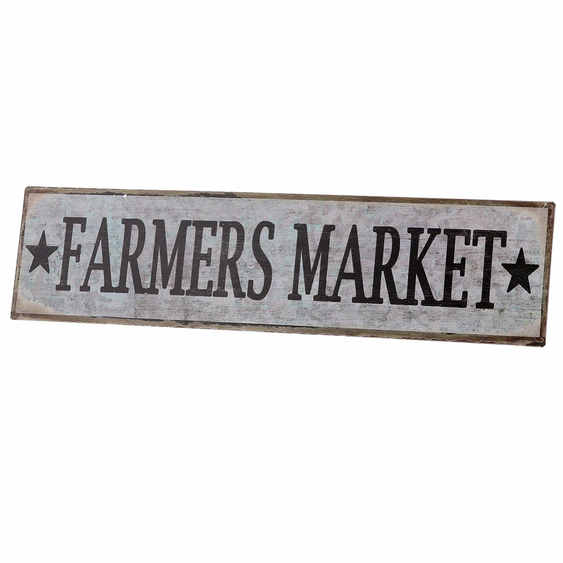 Farmers Market Vintage Sign Blackbrdstore