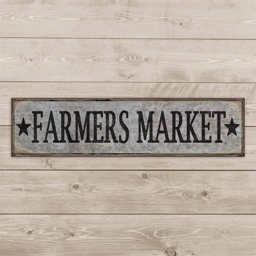 Farmers Market Vintage Sign Blackbrdstore