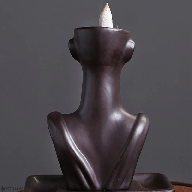 Female Form Backflow Incense Burner Blackbrdstore