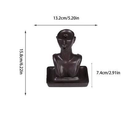 Female Form Backflow Incense Burner Blackbrdstore