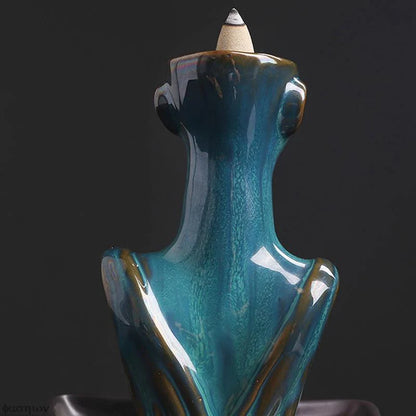 Female Form Backflow Incense Burner Blackbrdstore