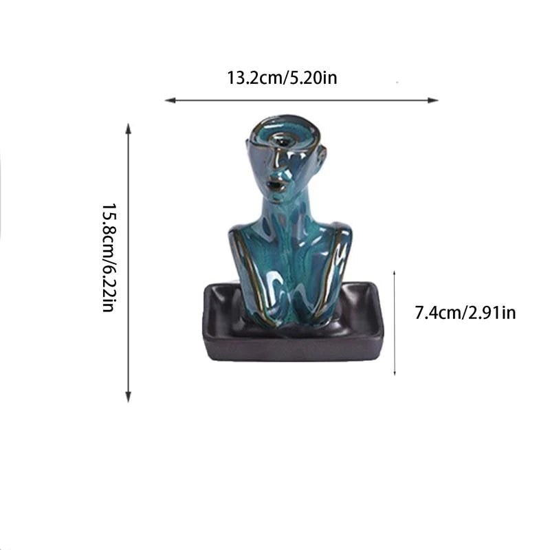 Female Form Backflow Incense Burner Blackbrdstore