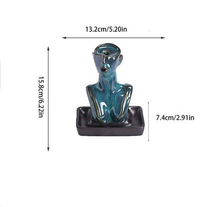 Female Form Backflow Incense Burner Blackbrdstore