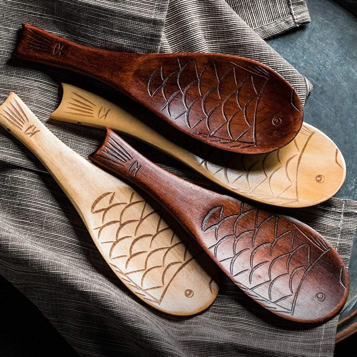 Fish-shaped Rice Spoon Blackbrdstore