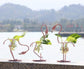 Flamingo Plant Vase Blackbrdstore