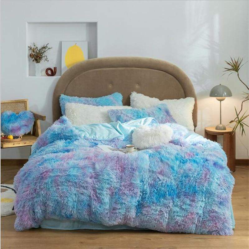 Fluffy Duvet Cover Set Blackbrdstore