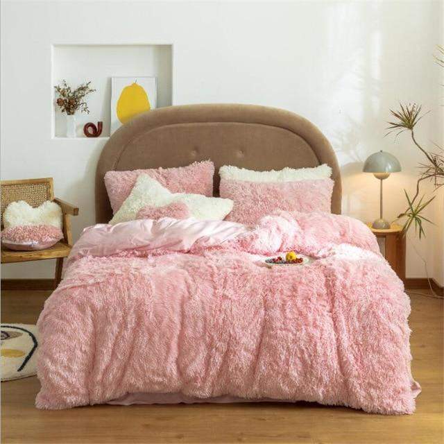 Fluffy Duvet Cover Set Blackbrdstore