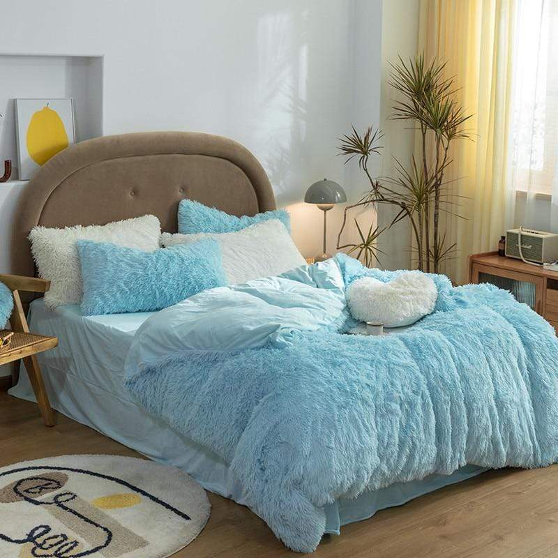 Fluffy Duvet Cover Set Blackbrdstore