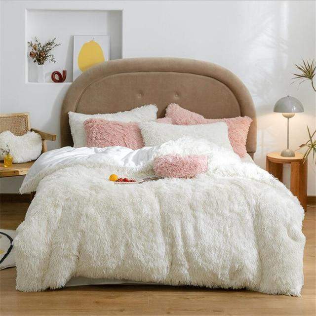 Fluffy Duvet Cover Set Blackbrdstore