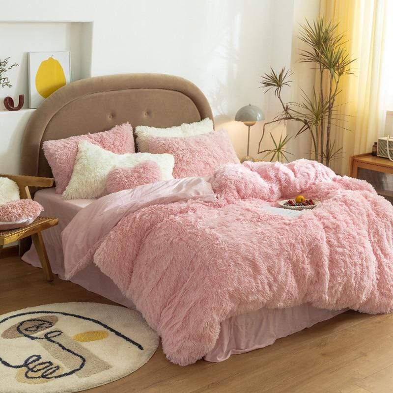 Fluffy Duvet Cover Set Blackbrdstore